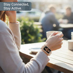 Elegant Smartwatch with Fitness Tracking and Notifications