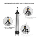 Tripod with rotation compensation