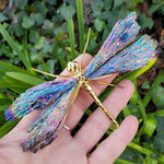 Colorful Crystal Dragonfly Decorative Figurine