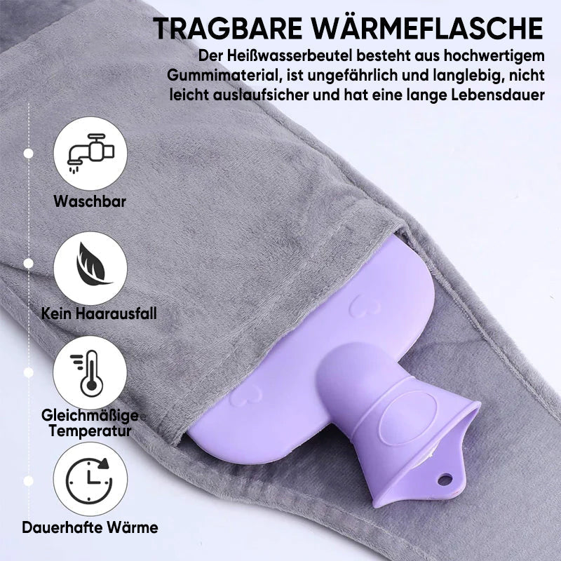 Plush Hot Water Bottle Belt for Pain Relief