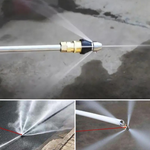High-Pressure Pipe Cleaning Nozzle – Stainless Steel Sprayer for Efficient Pipe Unblocking