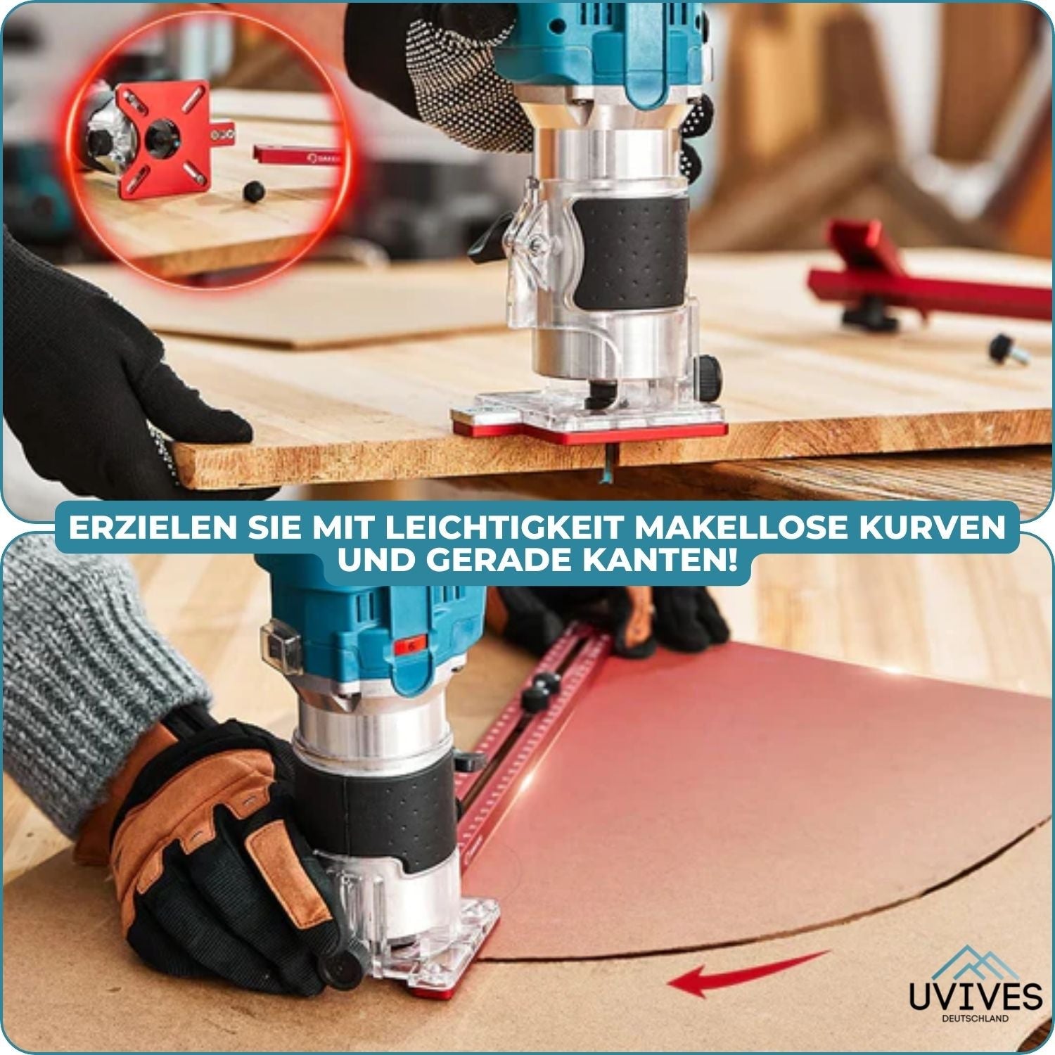 Präzisionsfrässchablone aus Aluminium | Für Profis & DIY-Fans