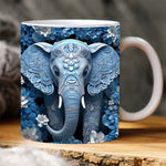 Einzigartige 3D Elefanten Kaffeetasse für Tierliebhaber