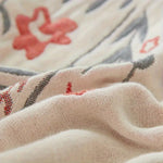 Reversible Floral Blanket with French Flair