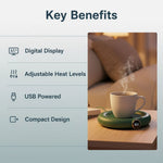 Smart drink holder with digital temperature control