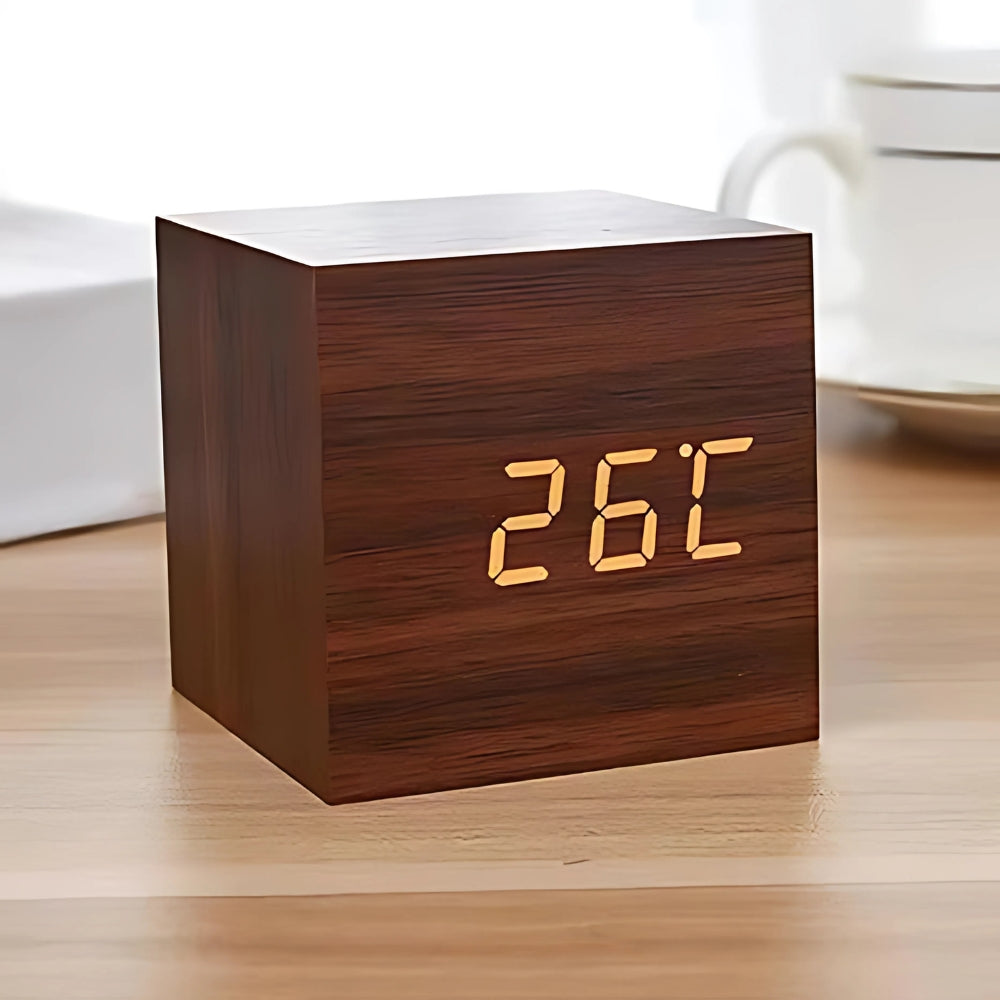 Compact Cube Alarm Clock | Precise Time