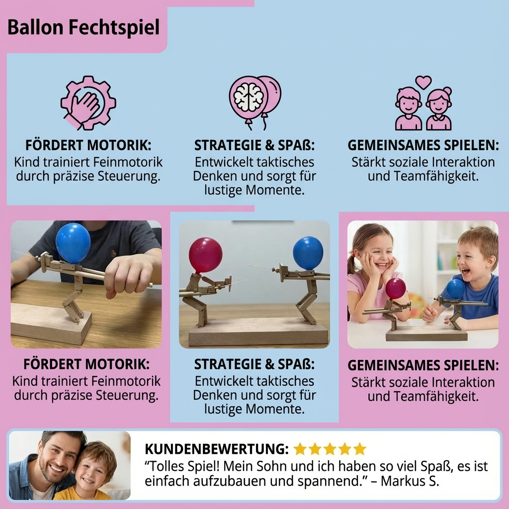 Fencing game with balloons