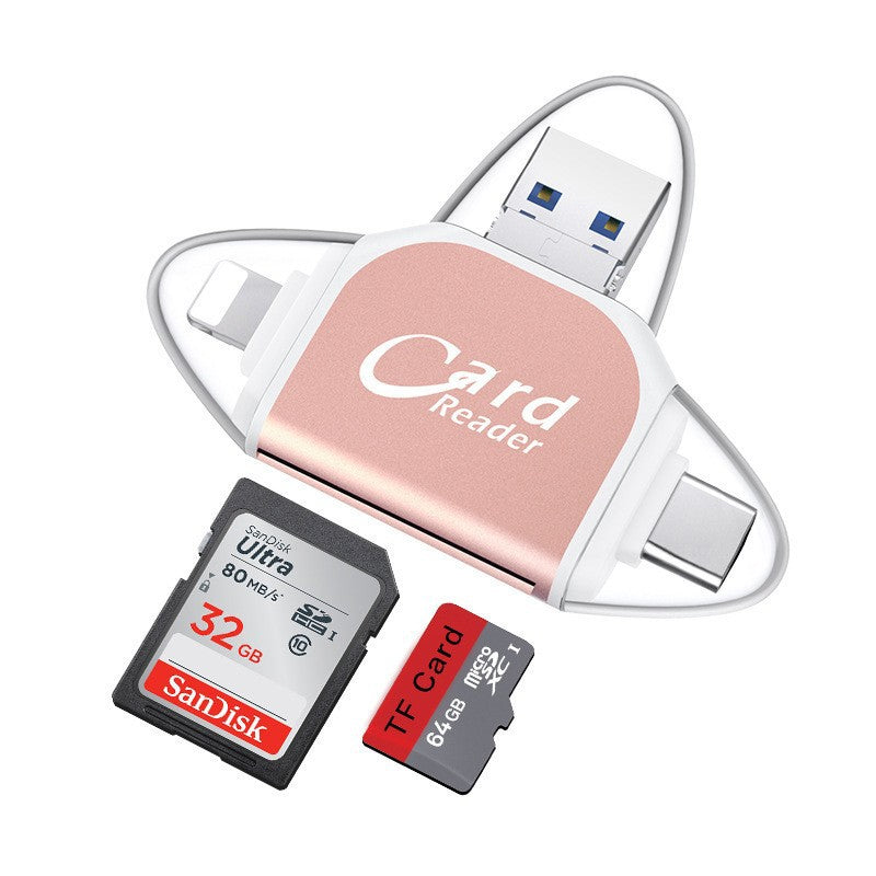 Vielseitiger 4-in-1 Kartenleser für SD und TF-Karten