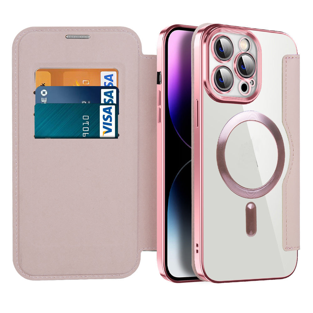 Elegante Magnetische Handytasche für iPhone 11-14