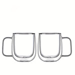 Elegant Borosilicate Glass Insulated Mug – Heat-Resistant & Stylish