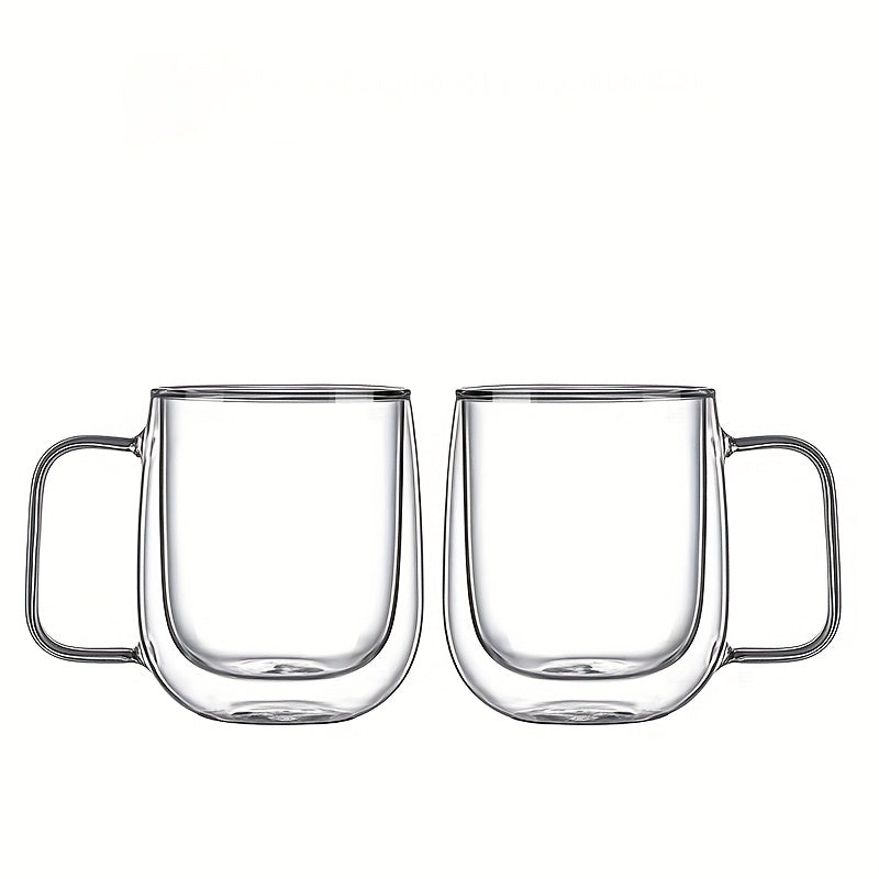Elegant Borosilicate Glass Insulated Mug – Heat-Resistant & Stylish