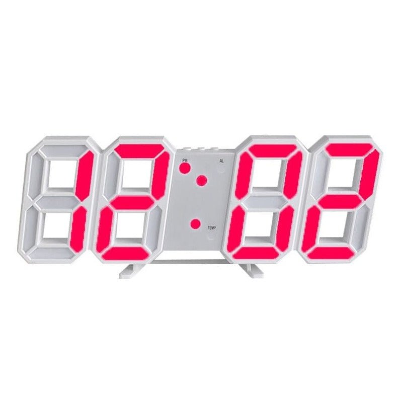 Moderne 3D LED Wanduhr – Stilvolles Design mit dimmbarer Beleuchtung