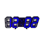 Modern 3D LED Wall Clock – Stylish Design with Dimmer Function