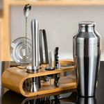 Elegant Stainless Steel Cocktail Mixing Set – 10-Piece Set for Creative Drinks