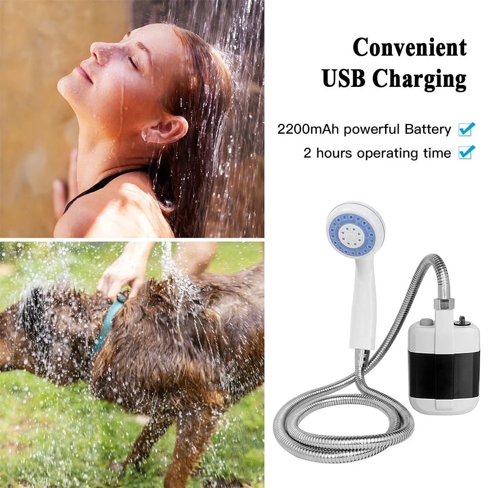 Portable USB Showers with Pump – Refreshment Anywhere