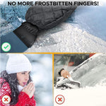 WinterWächter Eiskratzer mit Fleecehandschuh | Warm & Wasserdicht | Kratzschutz für Ihr Fahrzeug