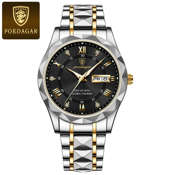 Elegante Herrenarmbanduhr mit präziser Quarztechnologie