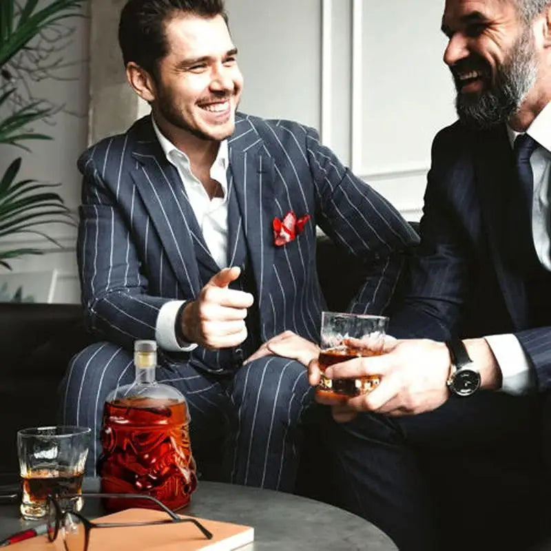 3-teiliges Set kreativer Whiskeykaraffe mit 2 Gläsern für die Bar