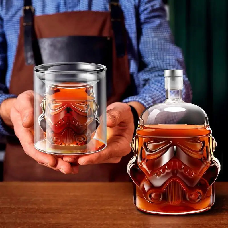 Elegantes Whiskey Dekanter Set mit 2 Gläsern für Genussliebhaber