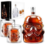 Elegantes Whiskey Dekanter Set mit 2 Gläsern für Genussliebhaber