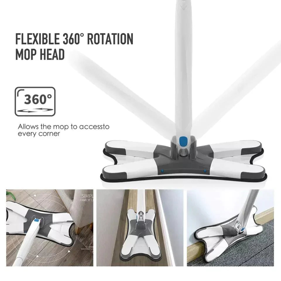 360-Grad X-Typ Selbstauswringmopp für Fliesenboden