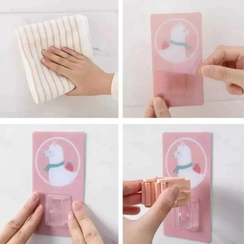 Wall mount for brooms and cleaning tools