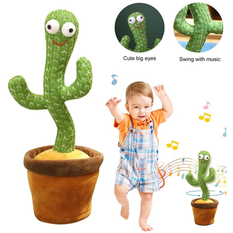 Cute Dancing Cactus Toy with Talking Story Field