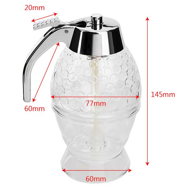 Elegant Honigspender aus Acryl für jeden Tisch