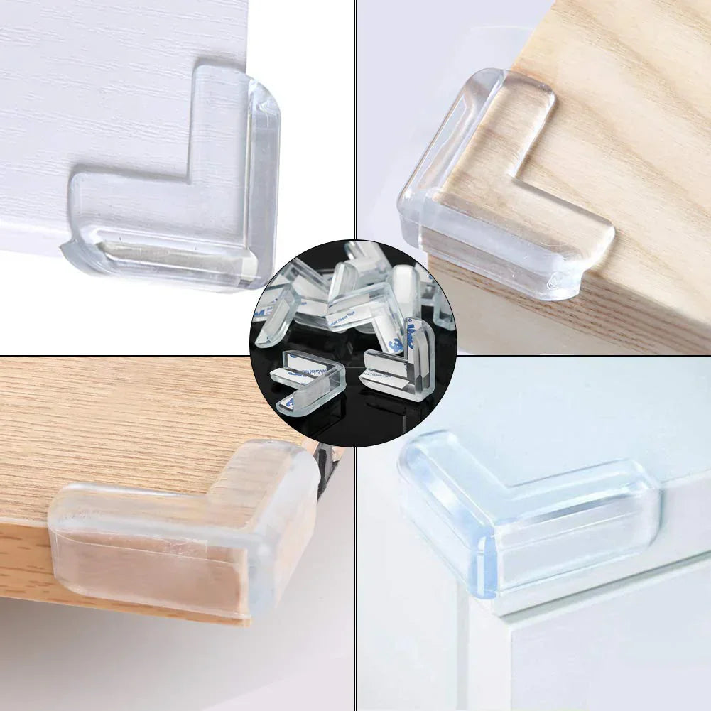 4 Stück Silikon Tisch-Eckenschutzabdeckungen