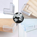 4-Piece Set of Silicone Protectors for Table Edges