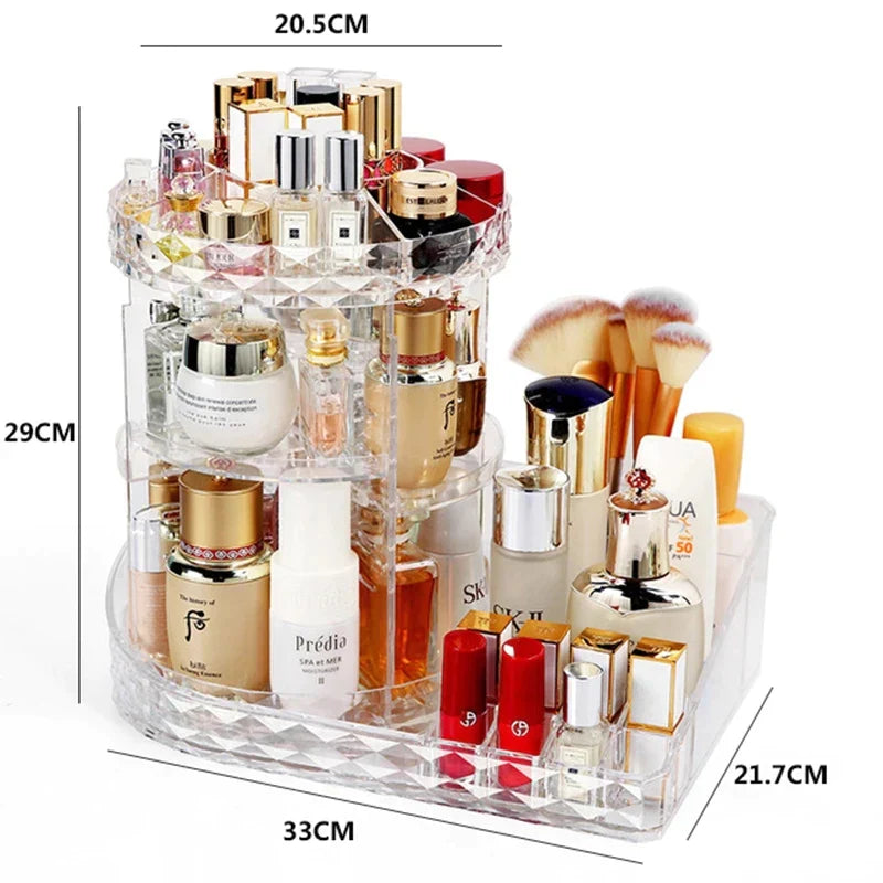 360-Degree Rotating Makeup Beauty Organizer