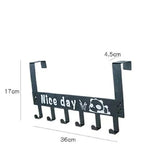 Metal Over-the-Door Hook with 6 Hooks – Organizing Made Easy