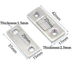 2 Pcs Magnetic Door Catches for Concealed Doors
