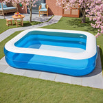 Spacious Inflatable Family Pool for 4 People - Durable PVC Material