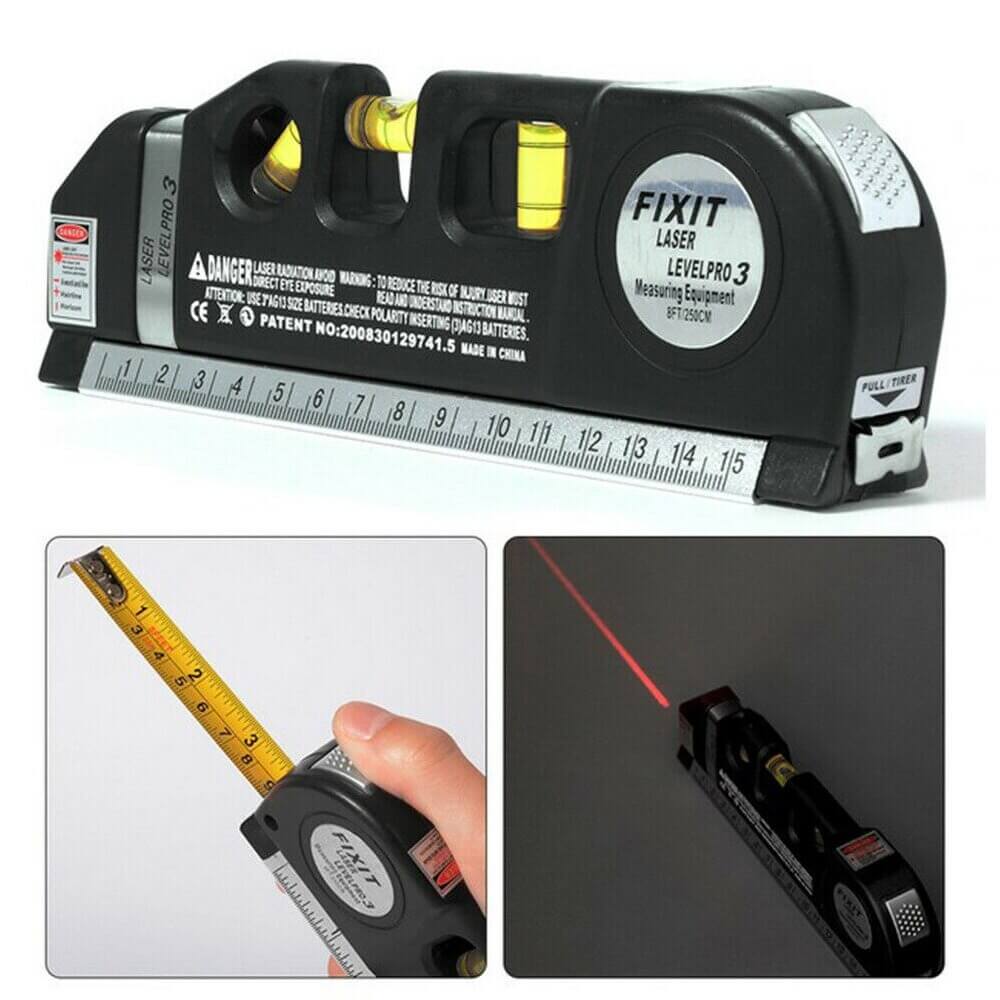 Vielseitiges 4-in-1 Lasermessgerät für präzise Messungen