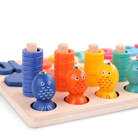 Multifunktionales Montessori 4-in-1 Mathematikspielzeug