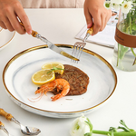 Elegantes Besteckset aus Bambus und Edelstahl – Zeitlose Schönheit