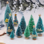 Festlicher Miniaturbaum | Handgearbeitet aus Zeder und Kiefer | Tischdekoration & Weihnachtsfigur 4,5–13 cm