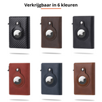 Elegant card holder with integrated AirTag compartment