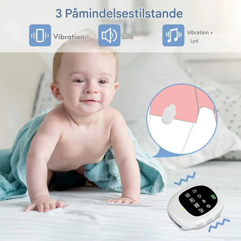 Wireless Bedwetting Alarm with Vibration Signal and Timer Function – USB Rechargeable