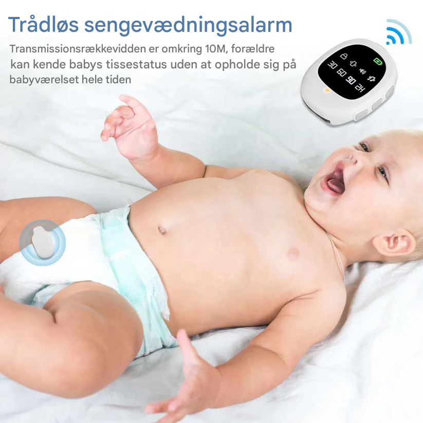 Wireless Bedwetting Alarm with Vibration Signal and Timer Function – USB Rechargeable