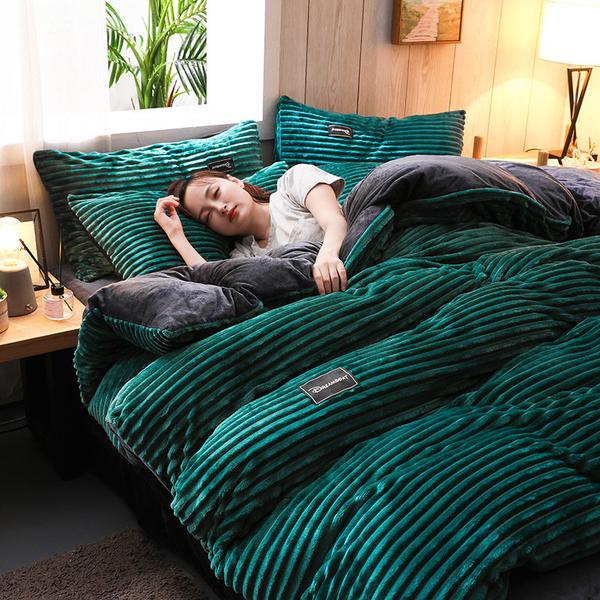 Gemütliches Cord-Velours Bettwäsche-Set für den Winter