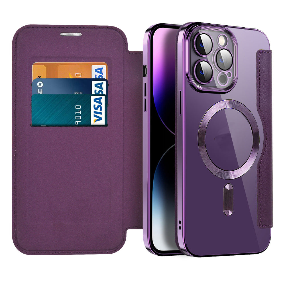 Elegante Magnetische Handytasche für iPhone 11-14