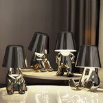 Kreative Tischlampe – Drahtloses Skulpturlicht mit Dimmer