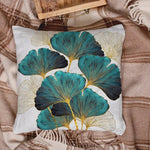 Naturlicher Charme | Kuscheliger Kissenbezug mit Pflanzenmotiv | 45×45 cm