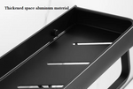 Black aluminum corner shelf without drilling - Voltyx
