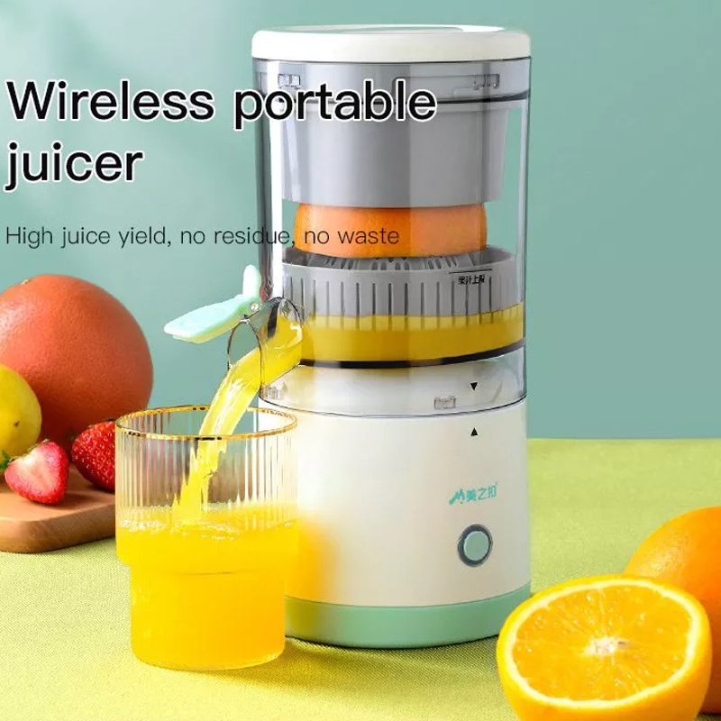 Cordless, portable high-performance juicer for fresh juices