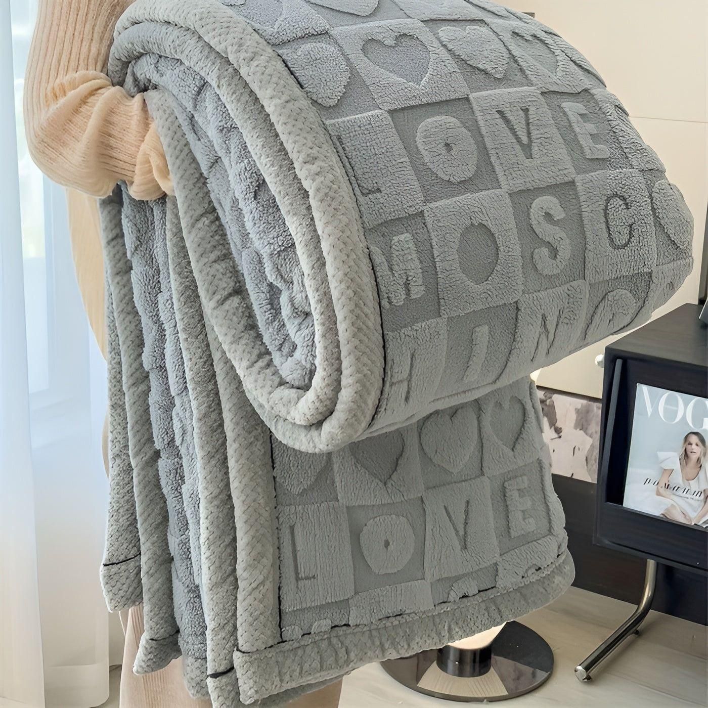 Wohlfühl Wärme-Decke – Kuschelige Fleece-Winterdecke mit doppeltem Design