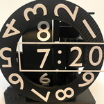 Elegante Rotationsuhr – Stylische Tisch- und Wand-Uhr für Zuhause und Büro