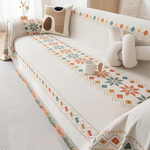 Reversible Sofa Throw with Fringes – Stylish and Cozy